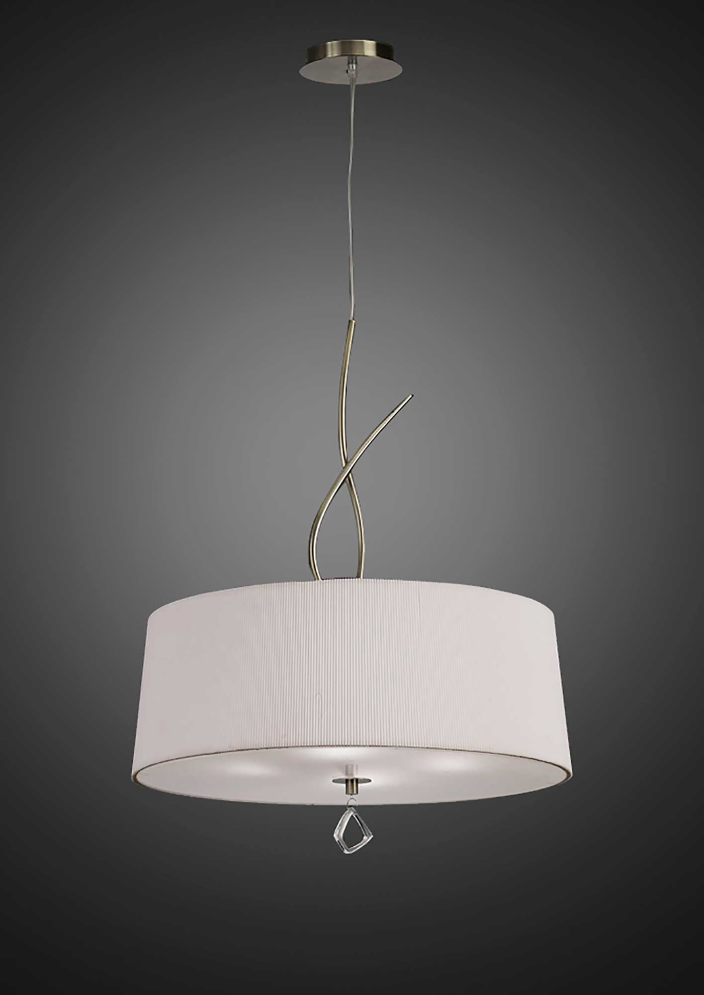 Mara Antique Brass-Ivory White Ceiling Lights Mantra Single Pendant Mara Antique Brass-Ivory White Ceiling Lights Mantra Single Pendant
